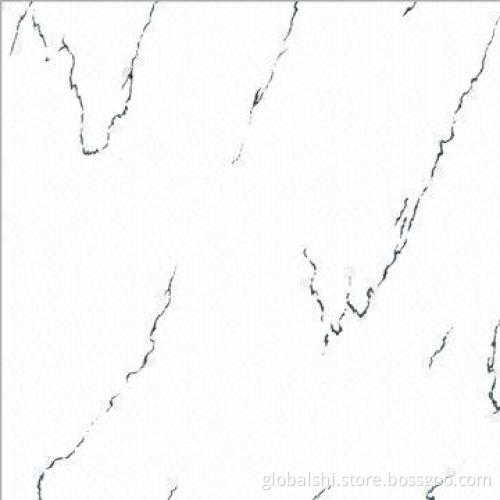 Super White Polished Tile, 9.5 to 10mm Thicknesses, Nano Polished, Natural Marble Look, 600x600mm
